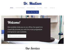 Tablet Screenshot of drdavidmadison.com